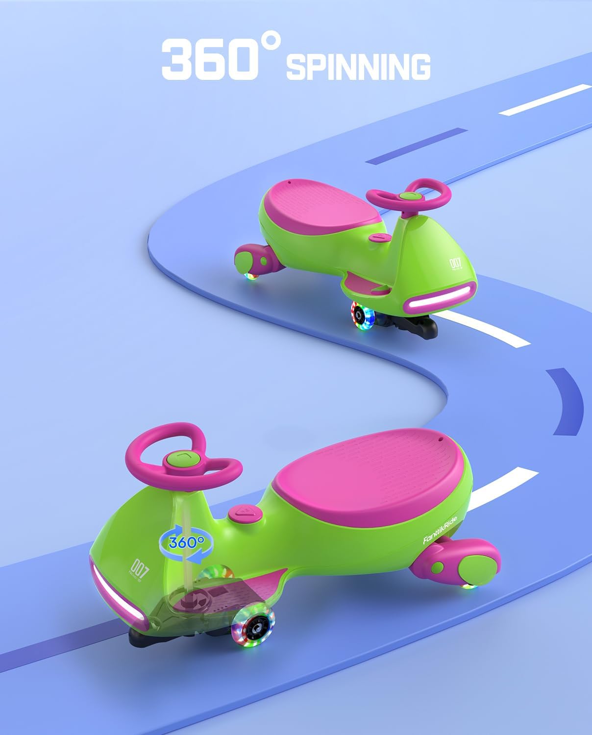 Electric Wiggle Car with Rechargeable Battery