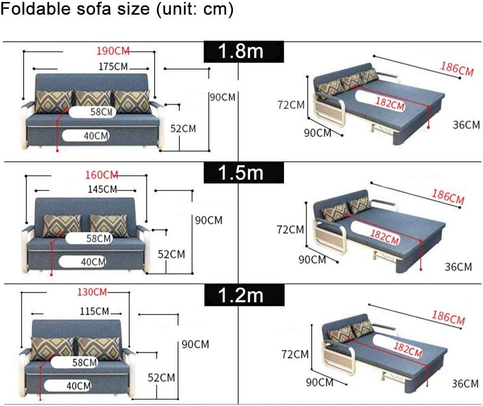 Expandable Sofa Bed with Hidden Storage
