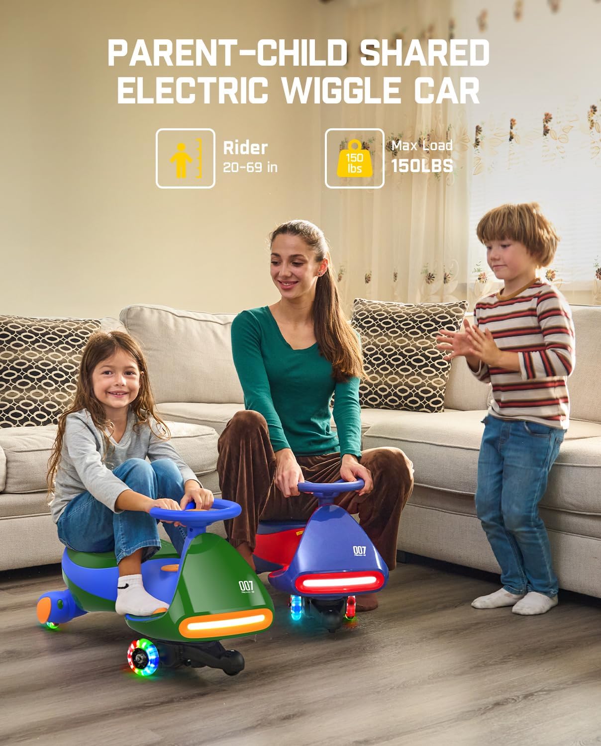 Electric Wiggle Car with Rechargeable Battery