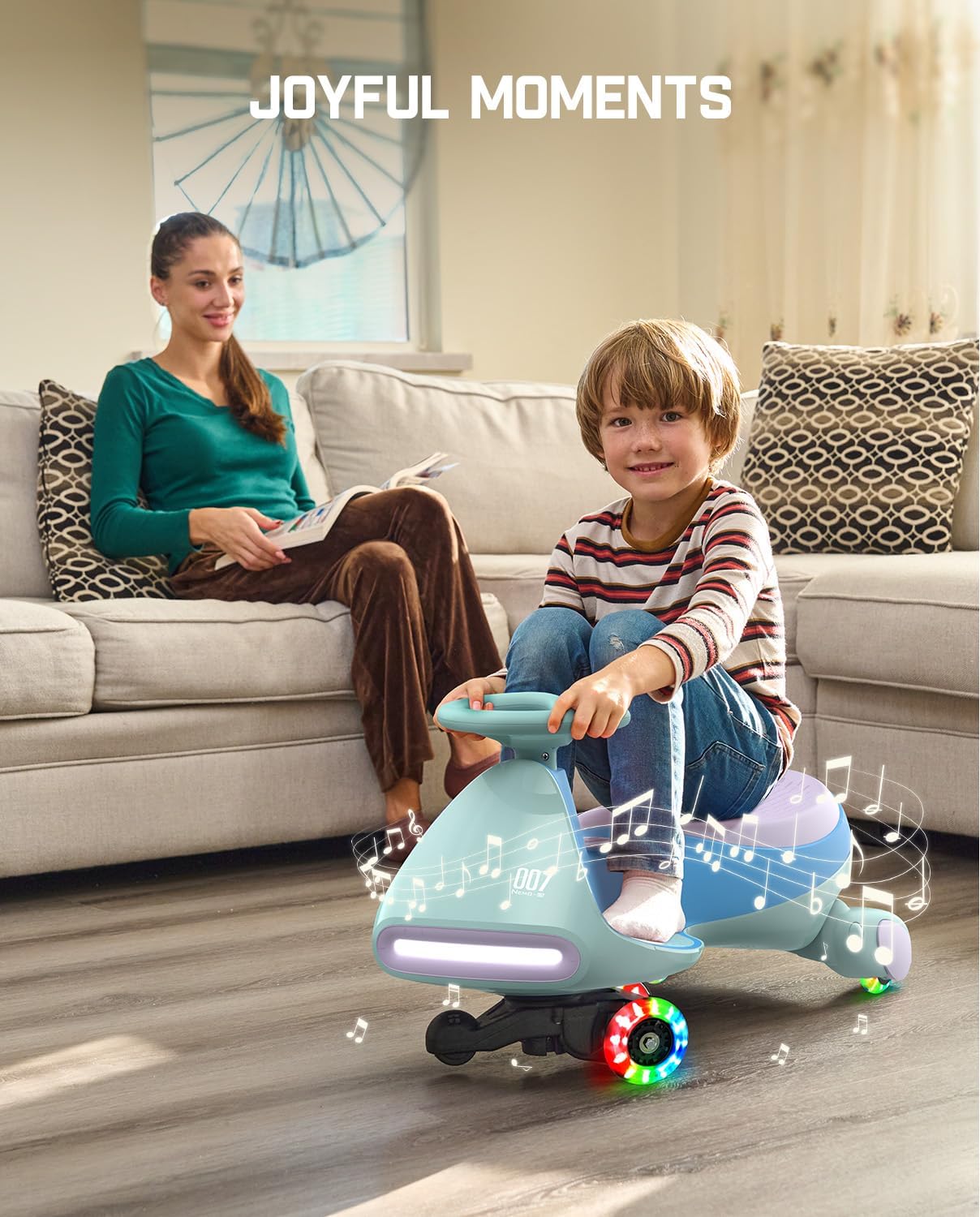 Electric Wiggle Car with Rechargeable Battery