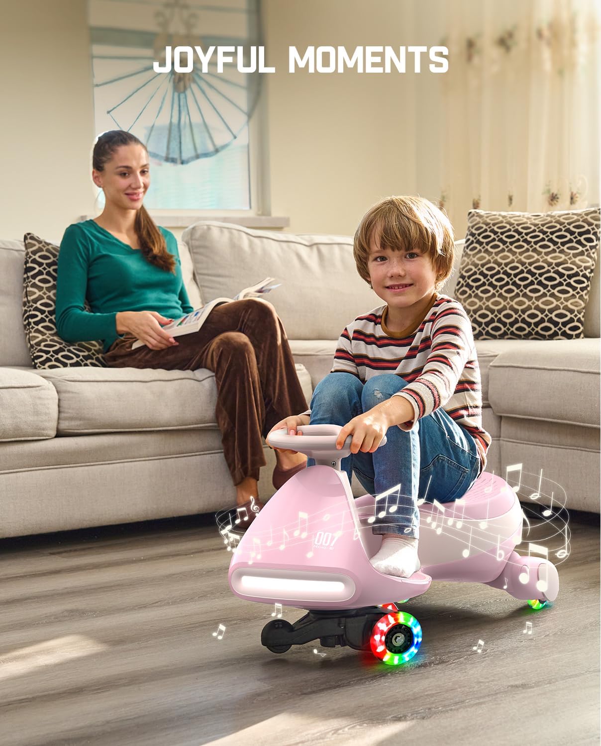 Electric Wiggle Car with Rechargeable Battery