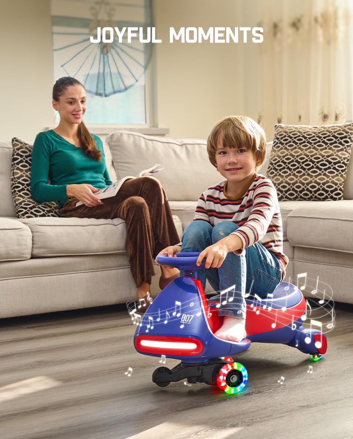 Electric Wiggle Car with Rechargeable Battery