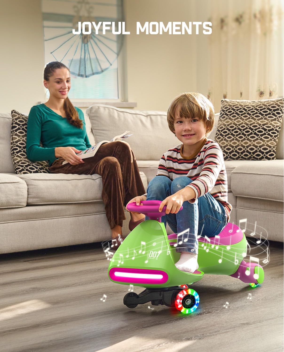 Electric Wiggle Car with Rechargeable Battery