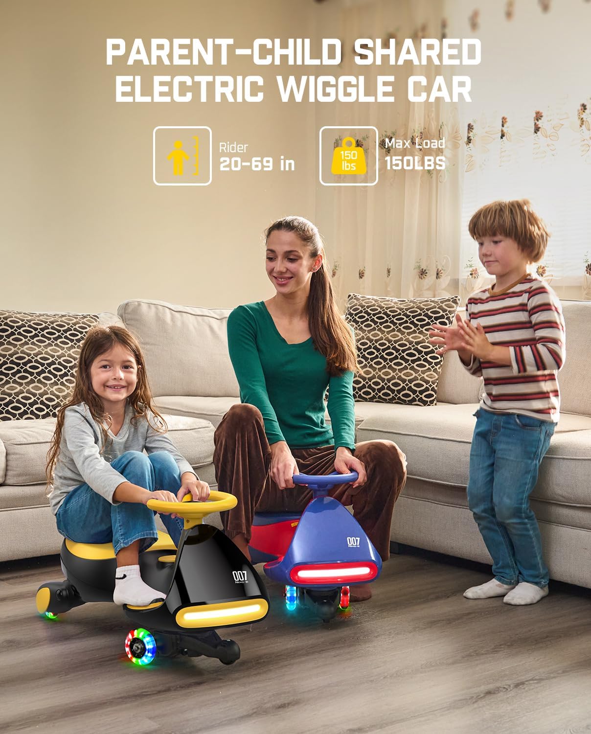 Electric Wiggle Car with Rechargeable Battery