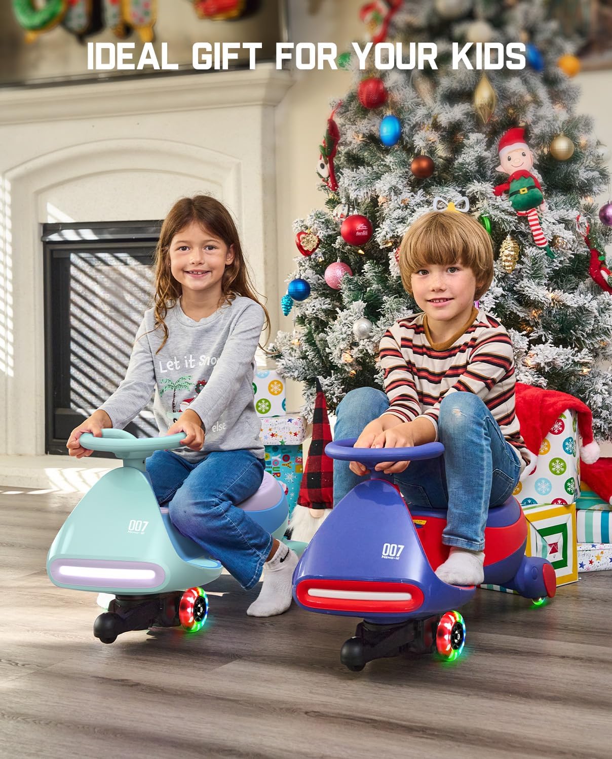 Electric Wiggle Car with Rechargeable Battery