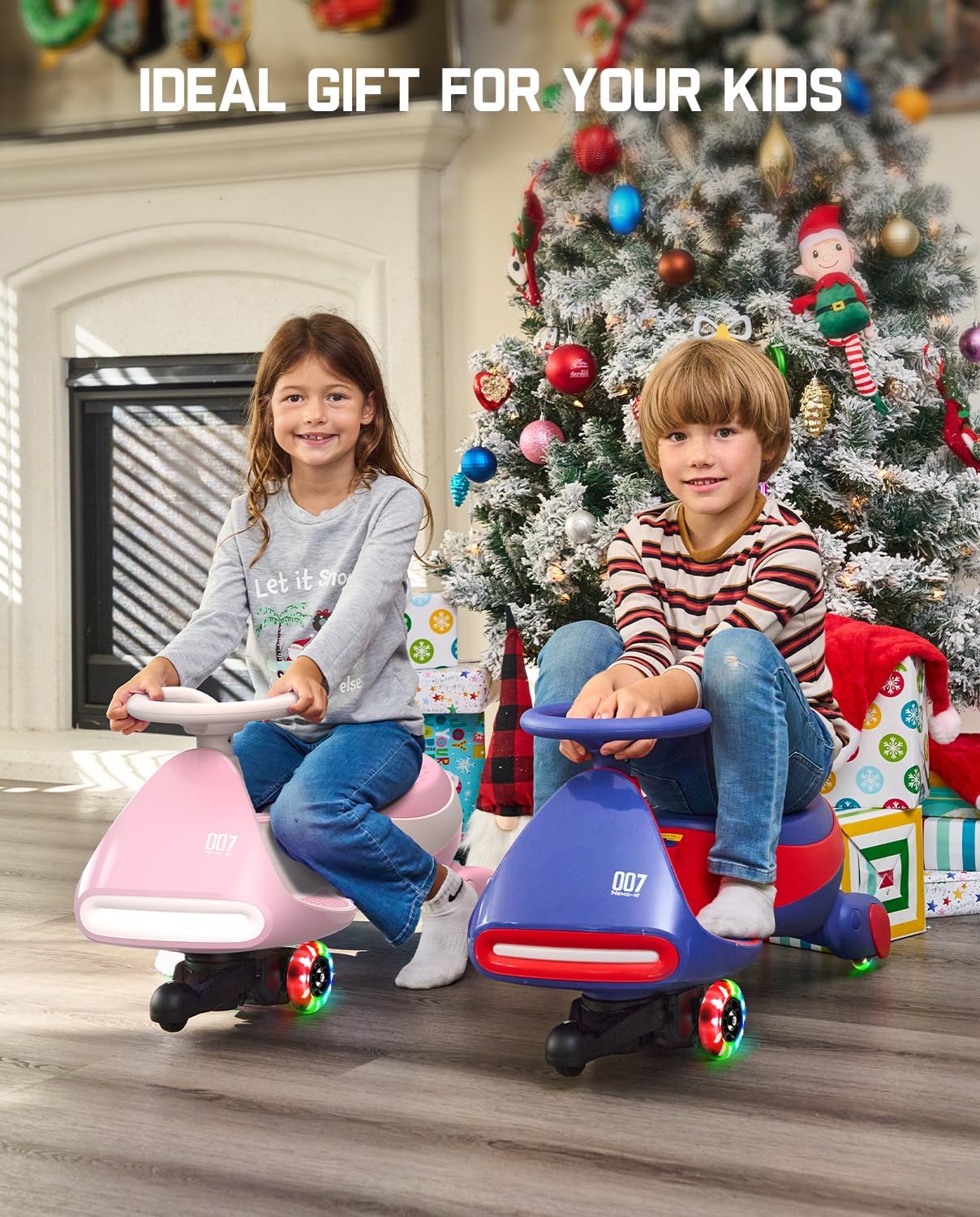 Electric Wiggle Car with Rechargeable Battery