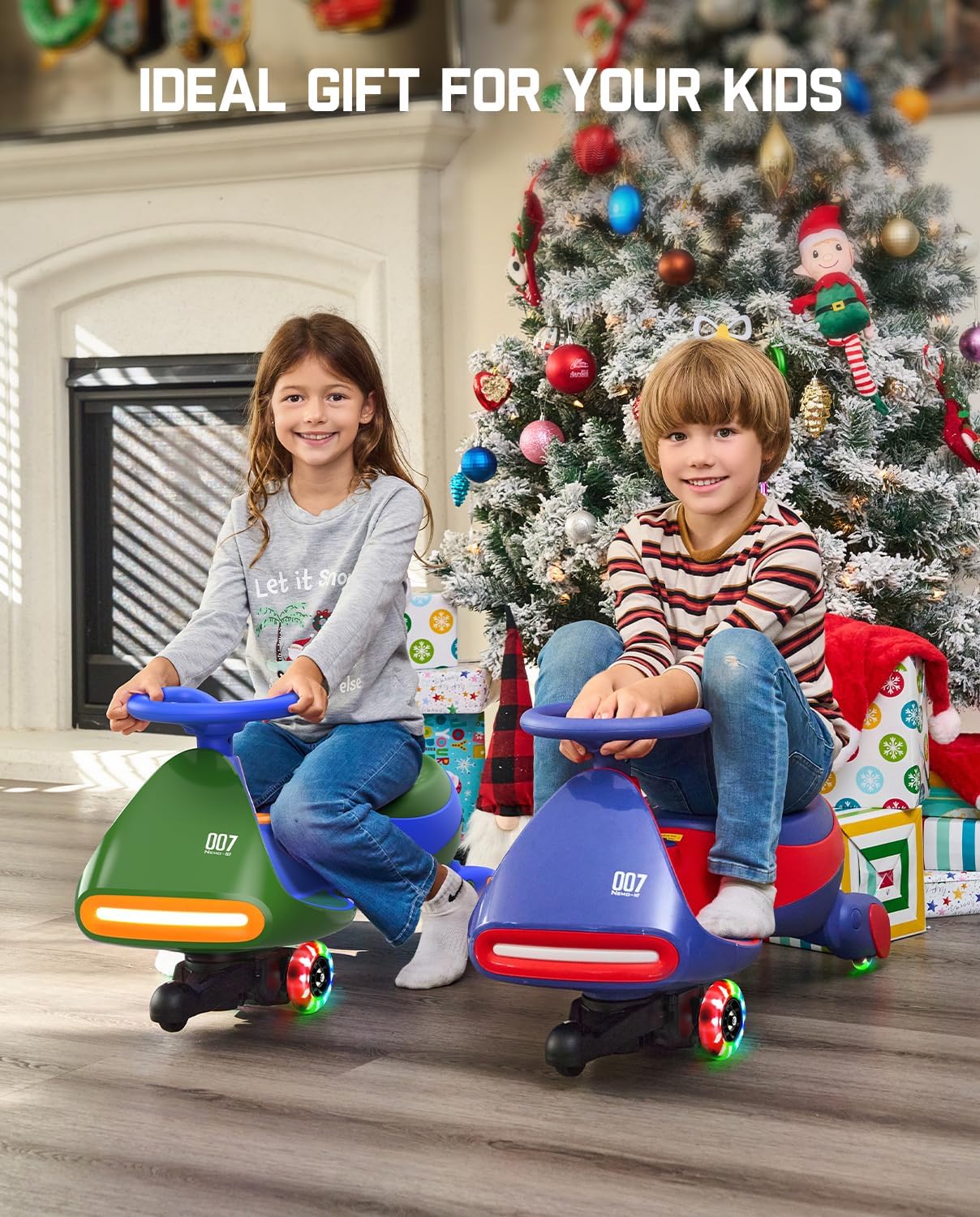 Electric Wiggle Car with Rechargeable Battery