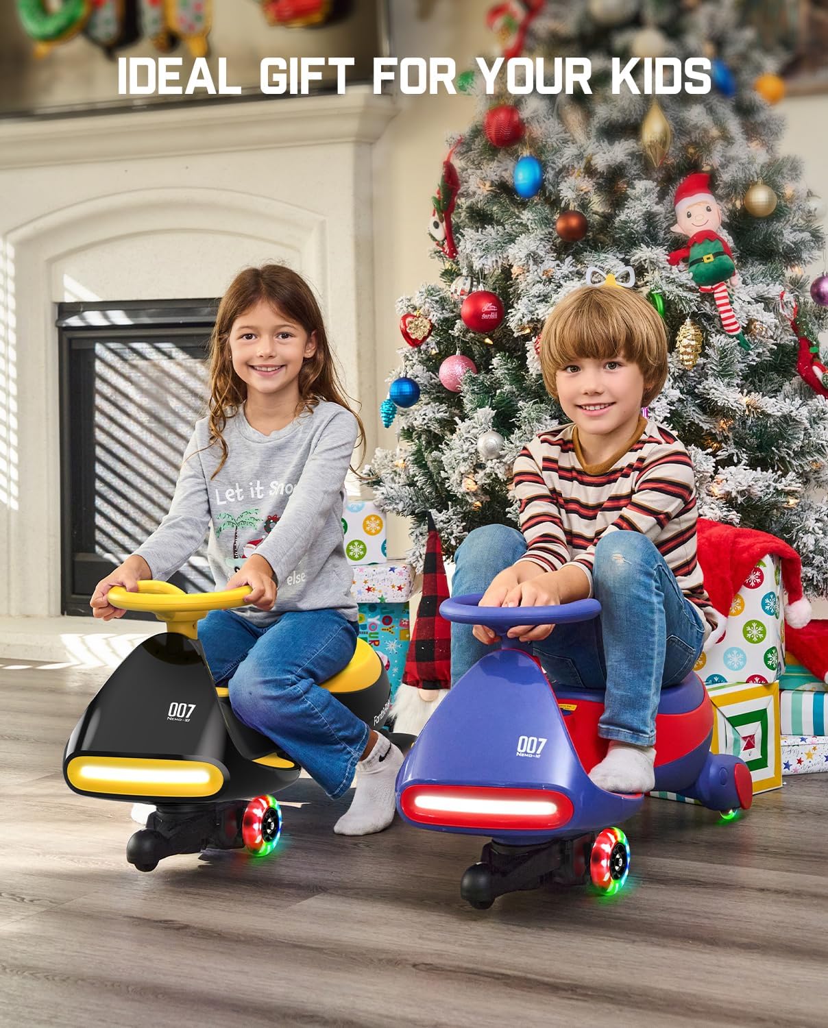 Electric Wiggle Car with Rechargeable Battery