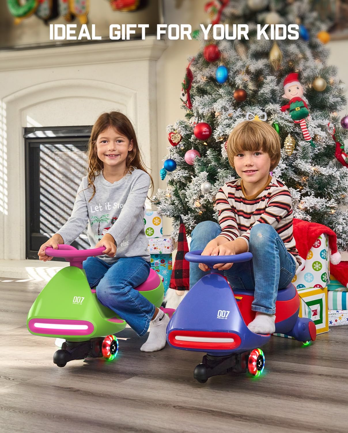 Electric Wiggle Car with Rechargeable Battery