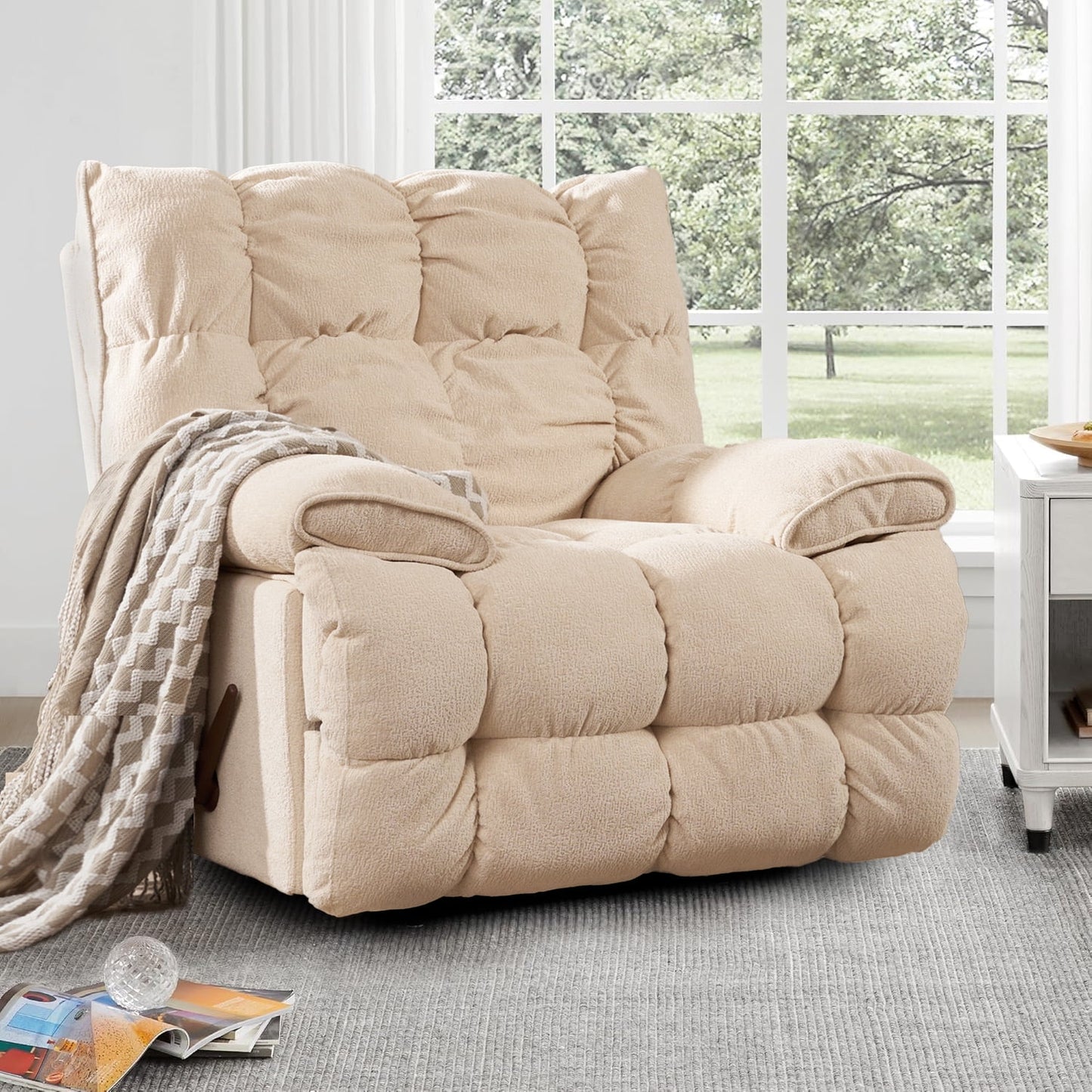 Oversized Rocker Recliner Chair