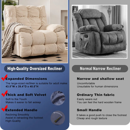 Oversized Rocker Recliner Chair