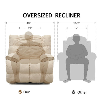 Oversized Rocker Recliner Chair
