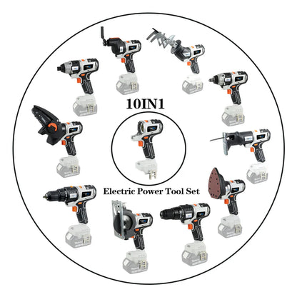 Cordless 10 in 1 Multifunctional Power ToolKit